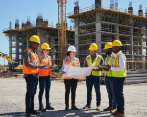 Team attending OSHA safety meeting