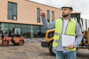 Clean and organized construction jobsite