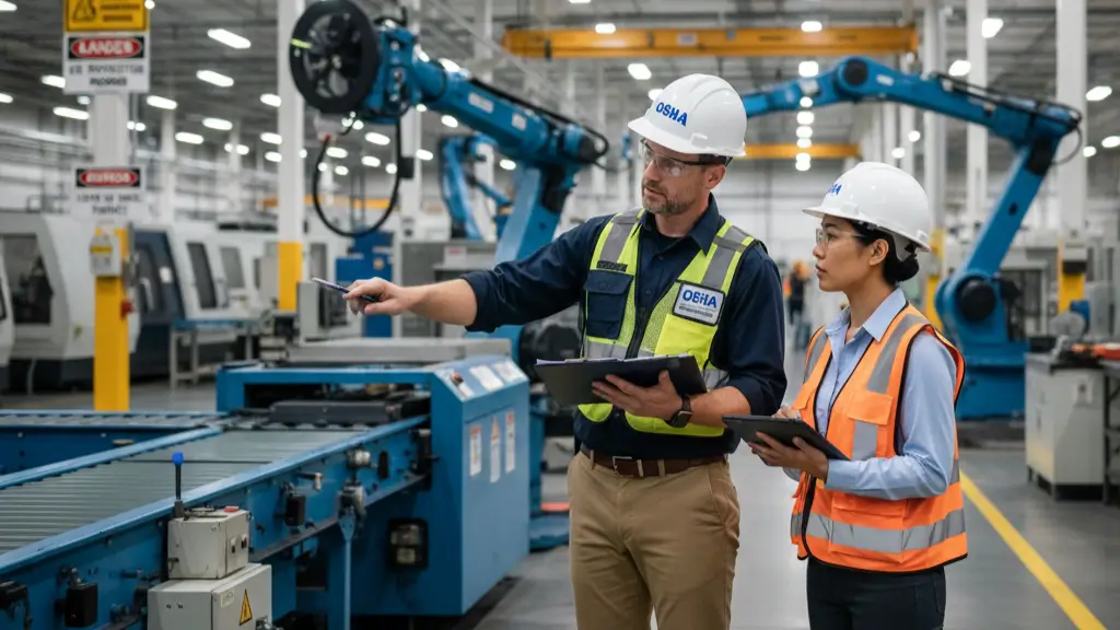 OSHA workplace inspection and compliance enforcement.